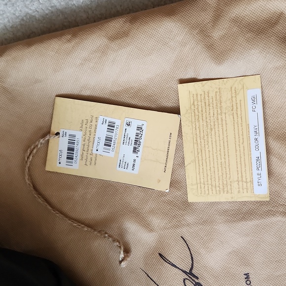 PATRICIA NASH Navy Blue Leather Fringe Shoulder Bag - Picture 13 of 16